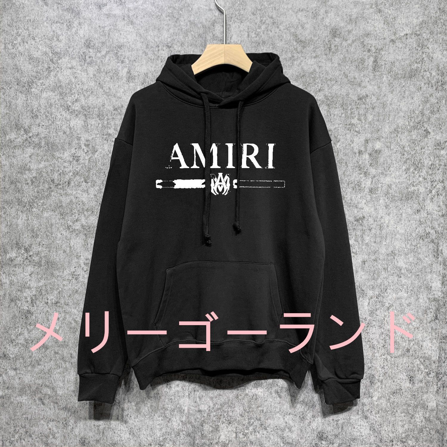 新品未使用 AMIRI アミリ ロゴ MA HOODIE コット パーカー 2色 #MA08 