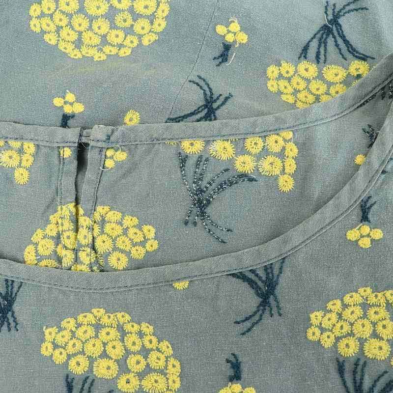サリースコット Sally Scott フラワー刺繍プルオーバーブラウス