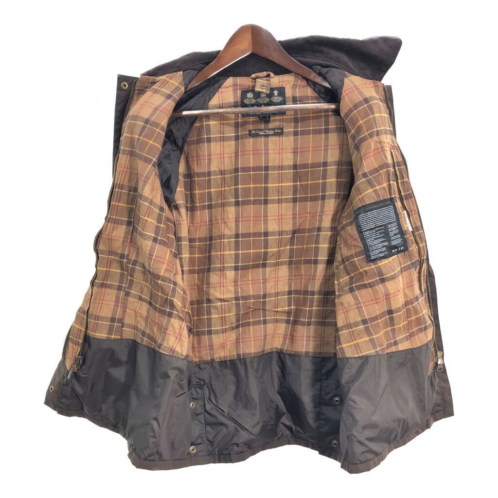 イングランド製 Barbour バブアー BEADNELL ビードネル オイルドジャケット ブラウン (レディース 10) 中古 古着 R6548