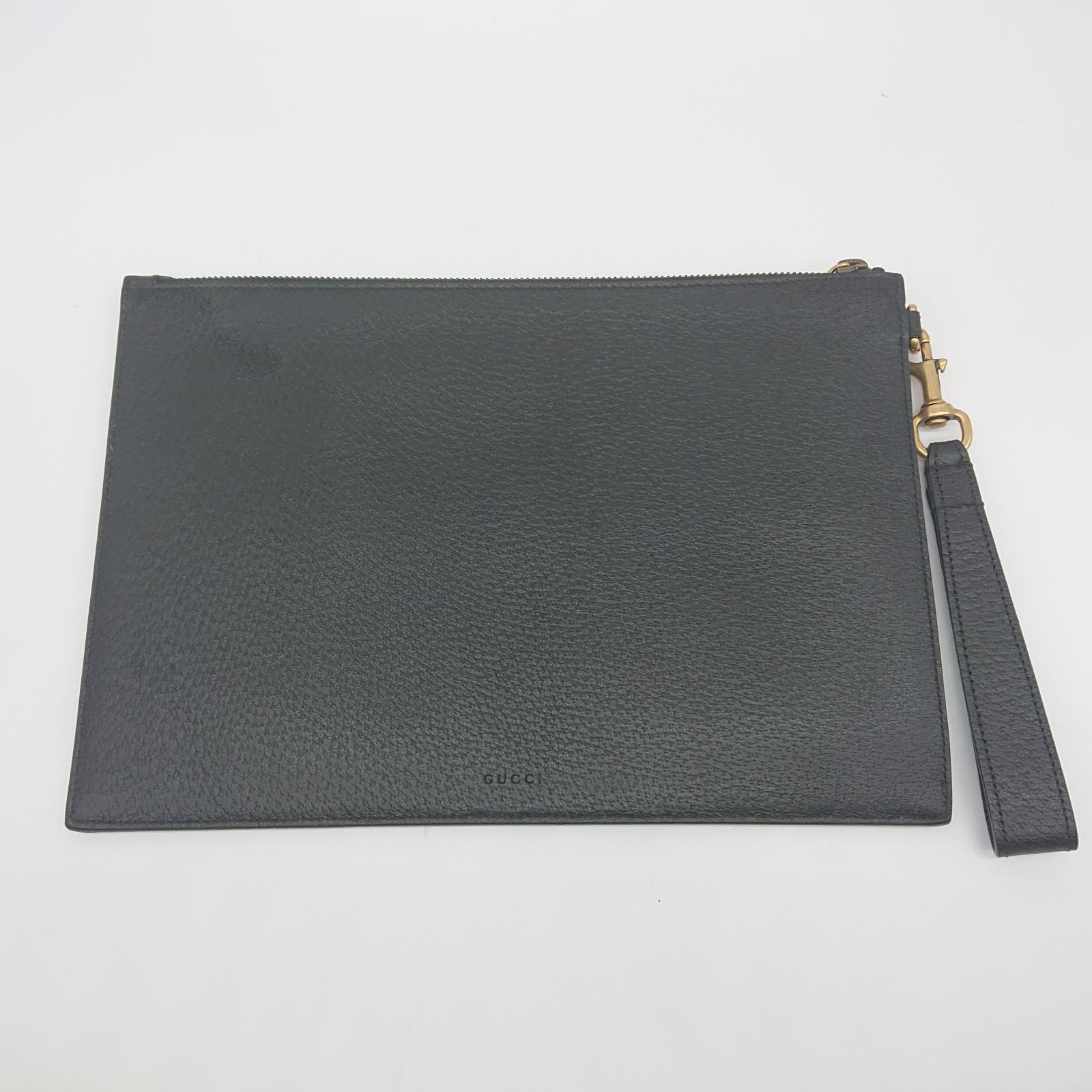 グッチ クラッチバッグ GGマーモント ブラック ストラップ 保存袋 箱  