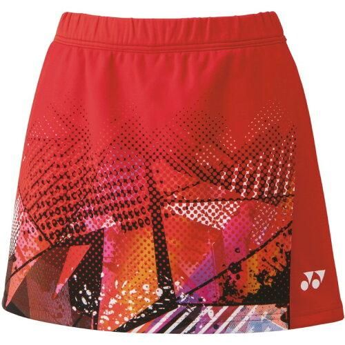 【新品・5営業日で発送】YONEX ヨネックス ウィメンズスカート(インナースパッツツキ) (26106) 色 : サンセットレッド サイズ : O 