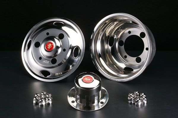 ステンレスホイールライナーセット キャンターガッツ用14インチ 27mm6