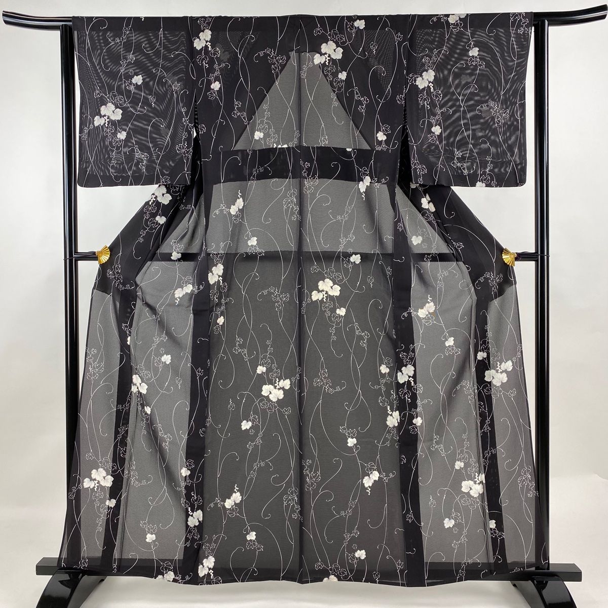 小紋 切り落とす 身丈154.5cm 裄丈62cm 正絹 名品 【中古】 