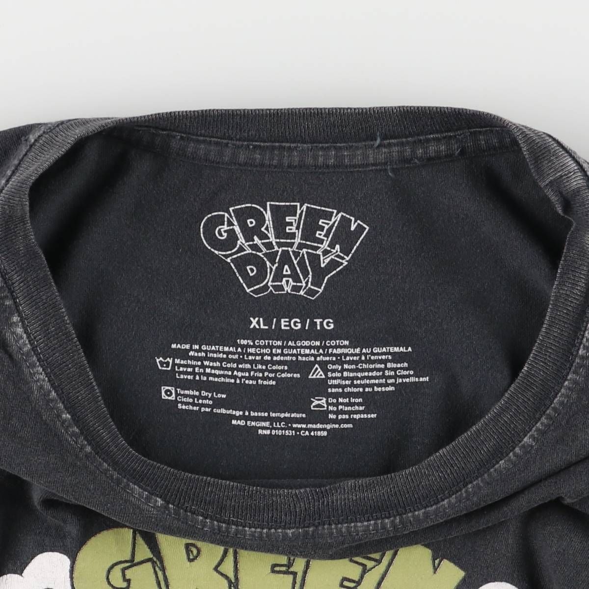 古着 Green Day グリーンデイ バンドTシャツ バンT メンズXL相当