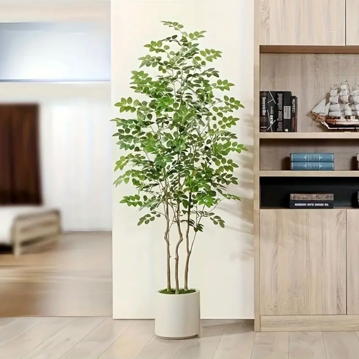 人口植物 フェイクグリーン 人工 鉢 取り外し不可 葉植物 造花 大型室内 リビングルーム ダイニングルーム ベッドルーム 玄関 お手入れ簡単 水やり不要 害虫駆除不要 室内 家庭 オフィス ジム モダン シンプル 耐久性 自然 装飾 ギフトお洒落 グリーン