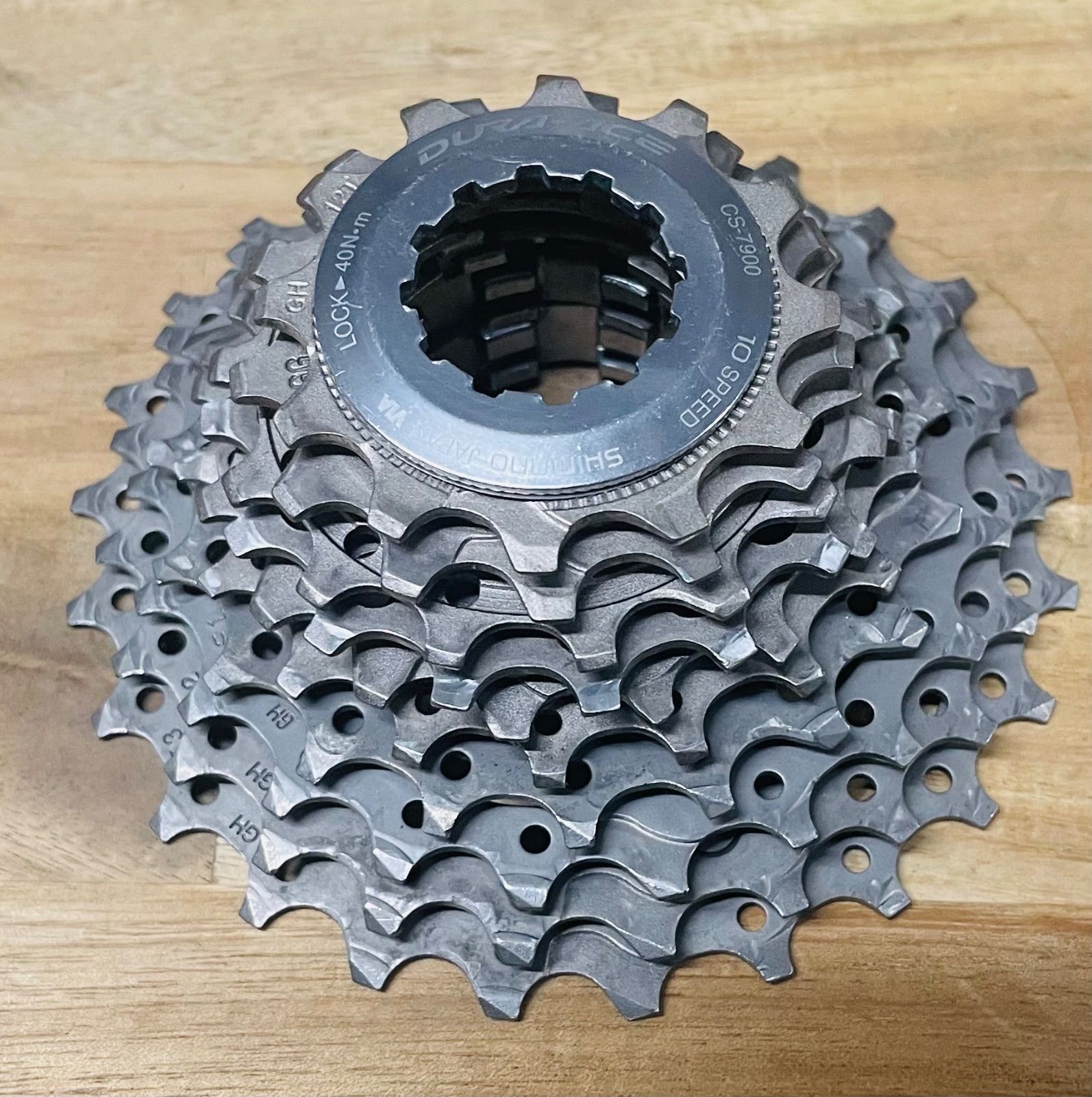 デュラエース CS-7900 12-25T 10S DURA-ACE カセット スプロケット SHIMANO シマノ 10速 ギア 超軽量 チタン  クリーニング済