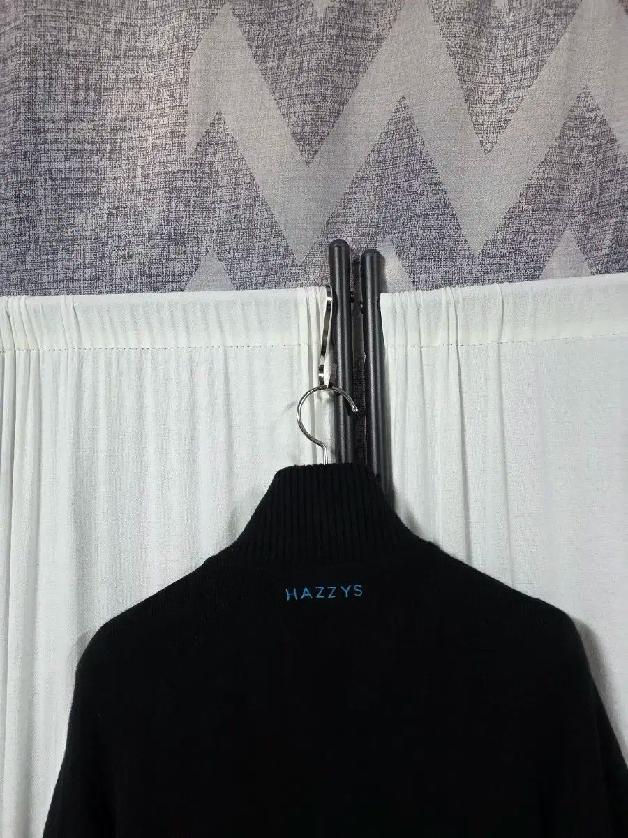 HAZZYS へジス ゴルフ グースダウン ウール混 ブレンド ニット バイ 防風 ダウン ジップアップ ジャケット 90 LLC-HASEGAWATOSO_COM