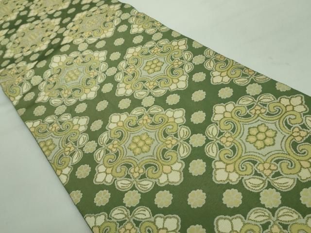 平和屋本店□最高級 人間国宝 北村武資 経錦 六通柄袋帯 正倉院花紋