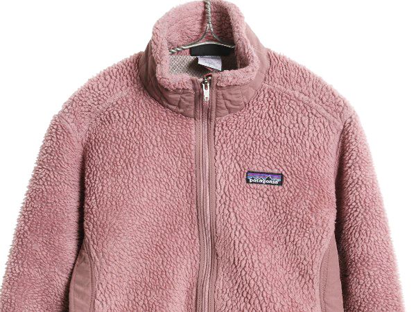 なクーポン配布中! パタゴニア クラシック レトロX ジャケット レディース S 09年製 フルジップ パイル フリース ボア ハイネック 廃盤 アウトドア ピンク