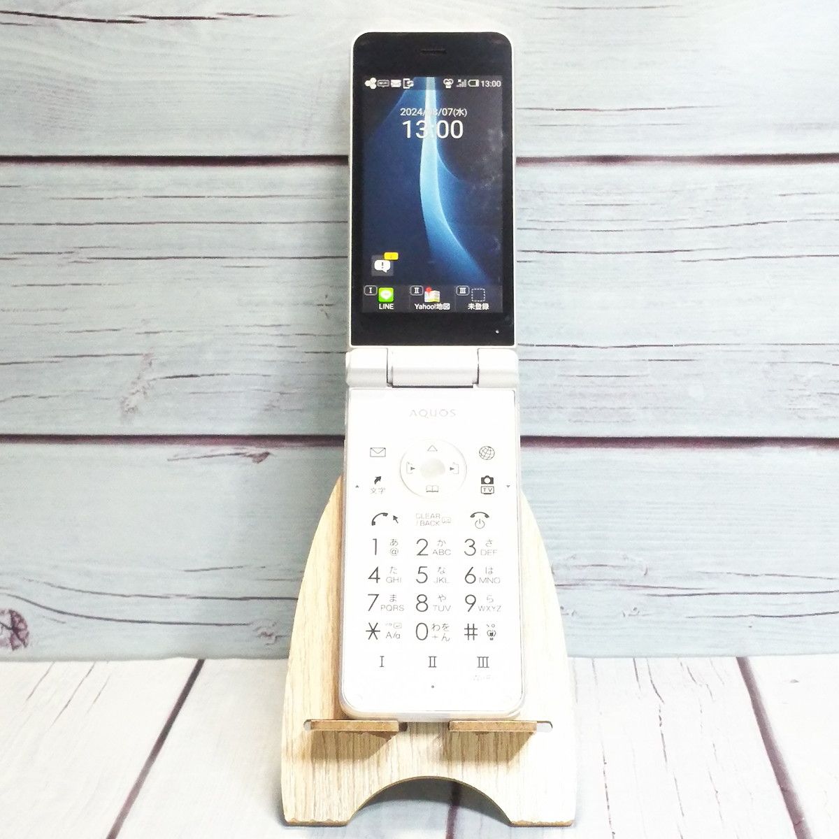 【送料無料】Softbank 601SH AQUOS ケータイ2 WHITE ホワイト 本体 白ロム [訳あり] SIMロック解除済み SIMフリー 401944