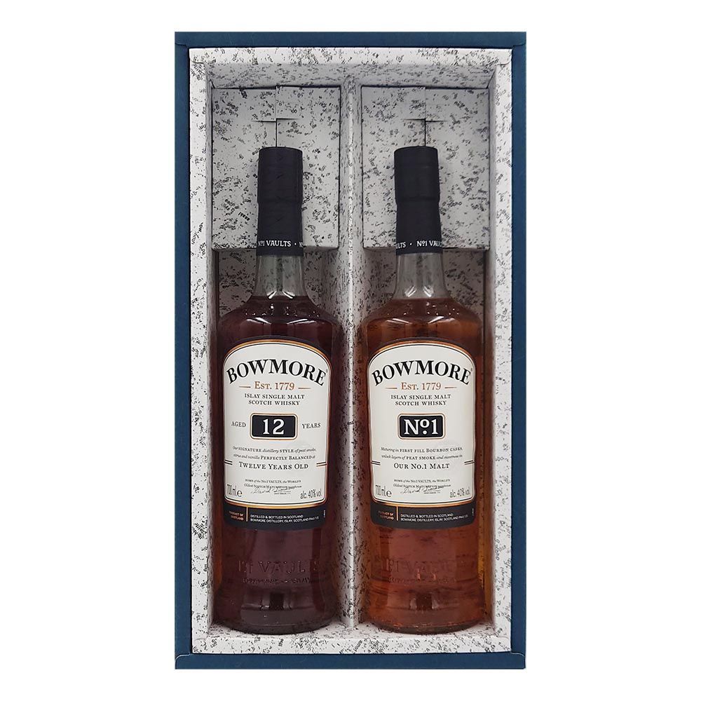 新品】BOWMORE ISLAY 12年 1000ml 箱・グラス付 古酒 Bowmore 12 Year