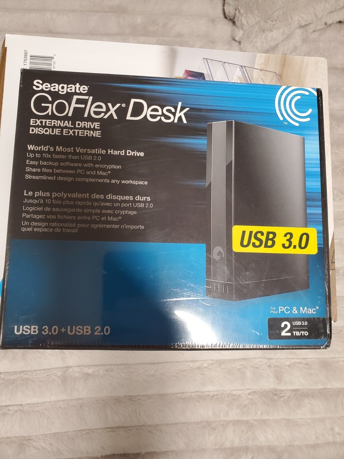 SEAGATE GOFLEX デスク外部ドライブ 2TB PC および MAC B 3.0