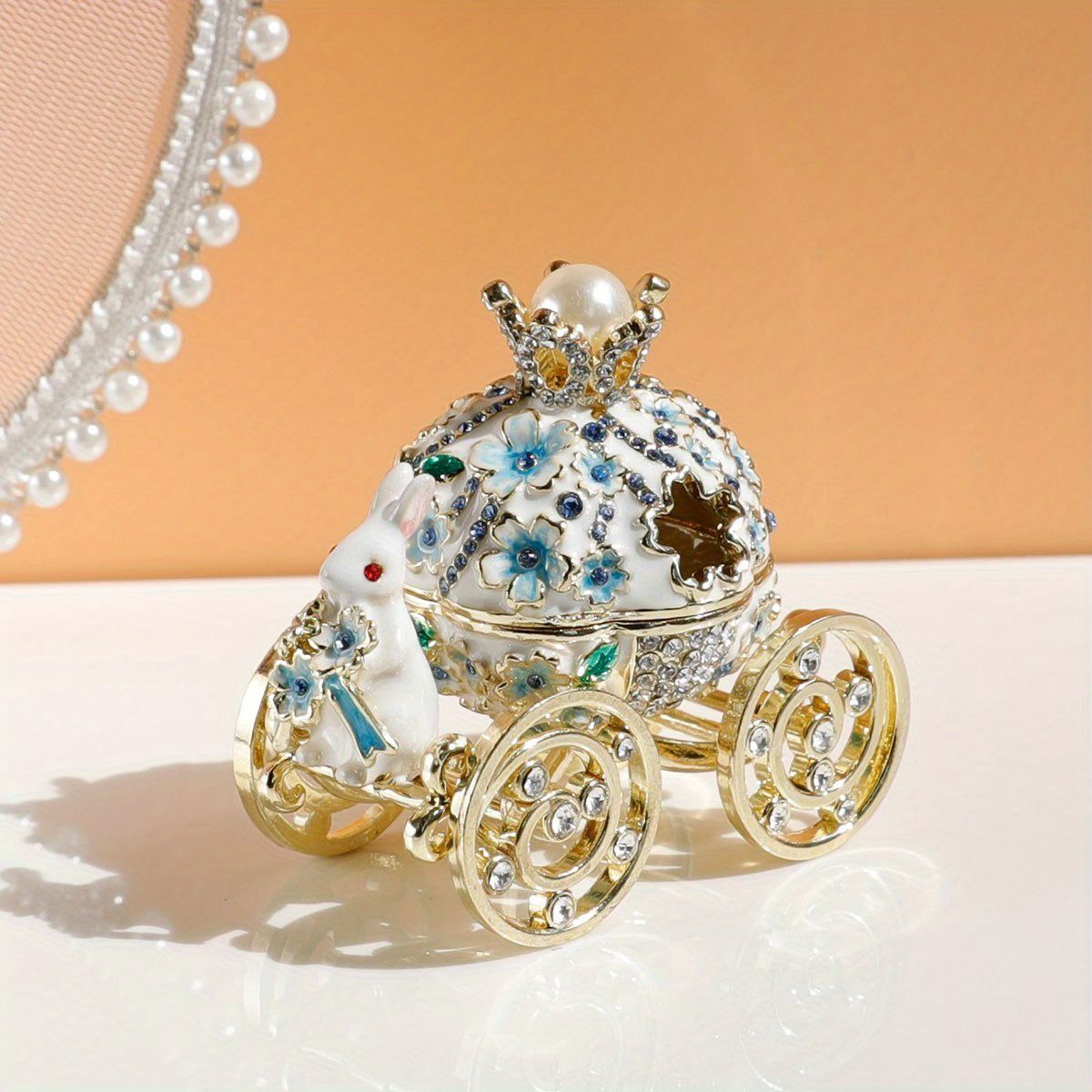 正規品 サクラキャリッジ 馬車 クリスタルジュエリー