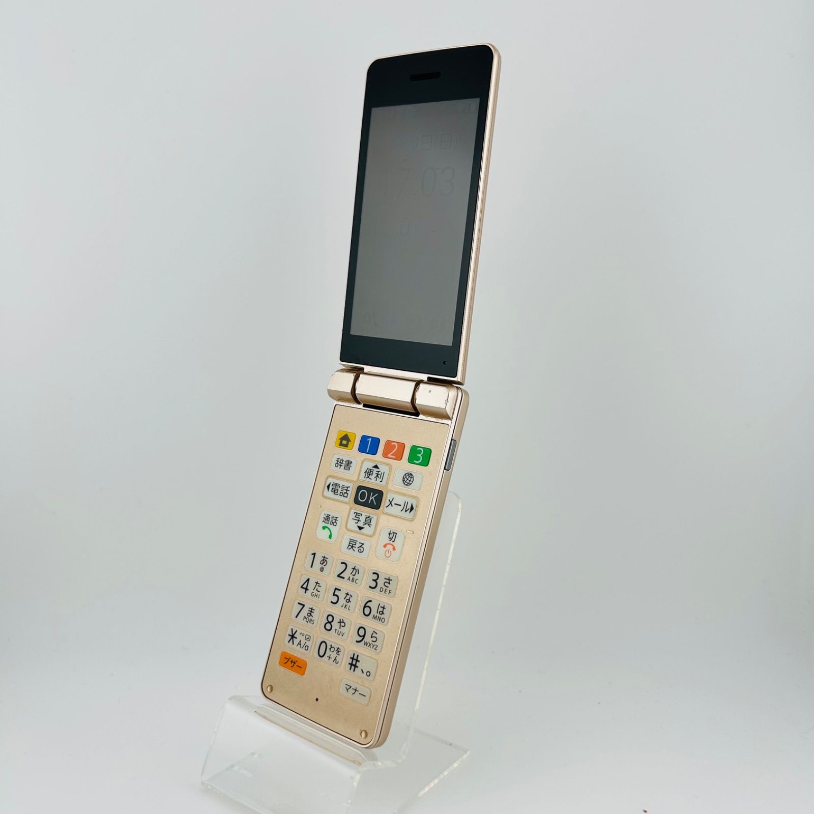 バッテリー良好 かんたん携帯11 8 GB ゴールド SIMフリー(sim