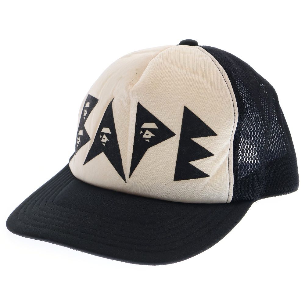 A BATHING APE (アベイシングエイプ) BAPEロゴメッシュキャップ