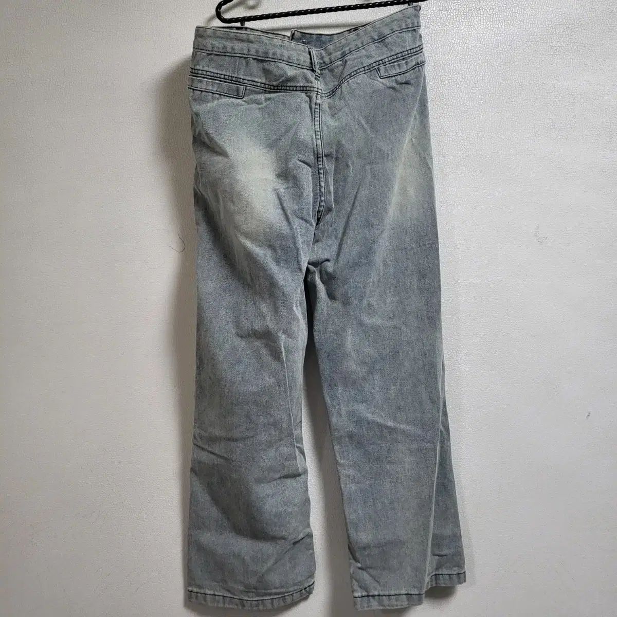 新品 ライトブルー ワイド デニム パンツ - メルカリ