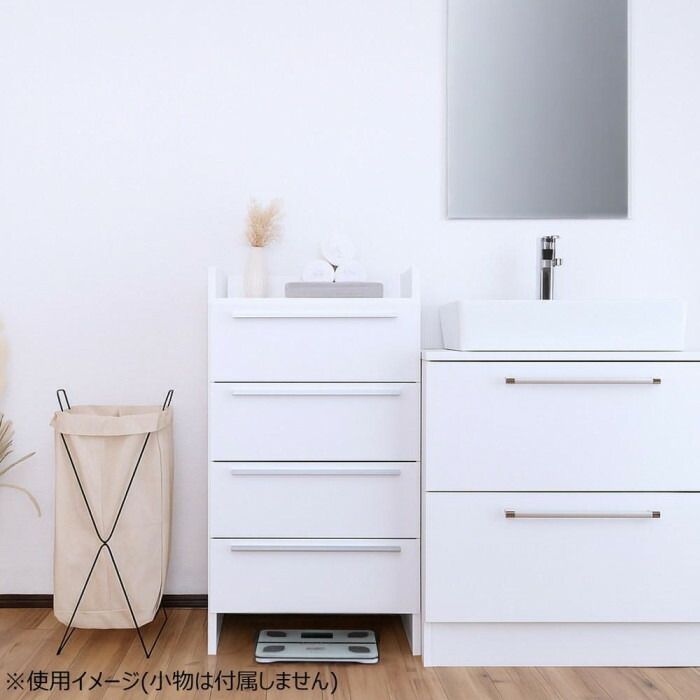 組立家具 ランドリーチェスト 4段 CO-NC-9060H