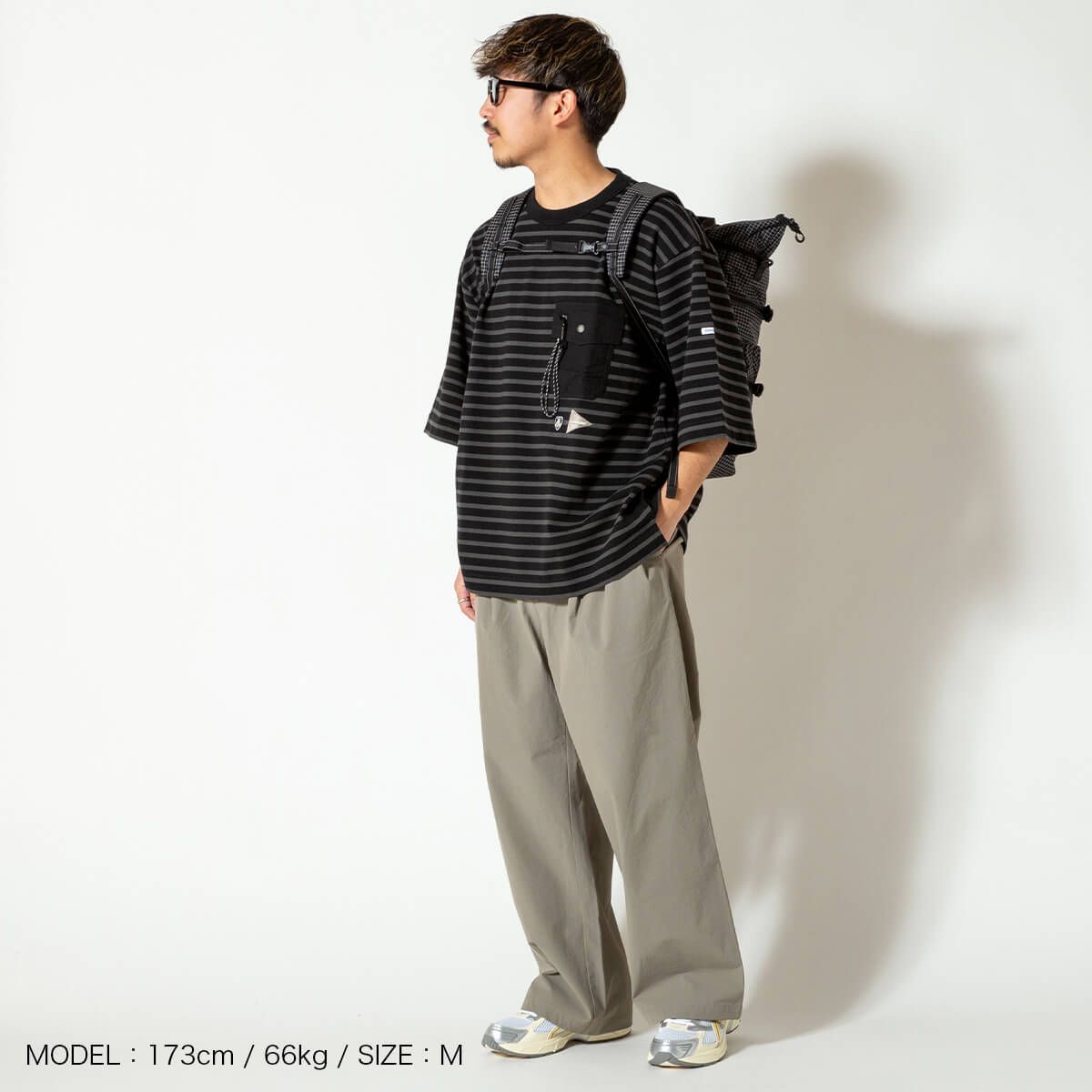and wander アンドワンダー オーシバルH/S T バスクシャツ 新品】and wander アンドワンダー オーシバルH/S T - メルカリ