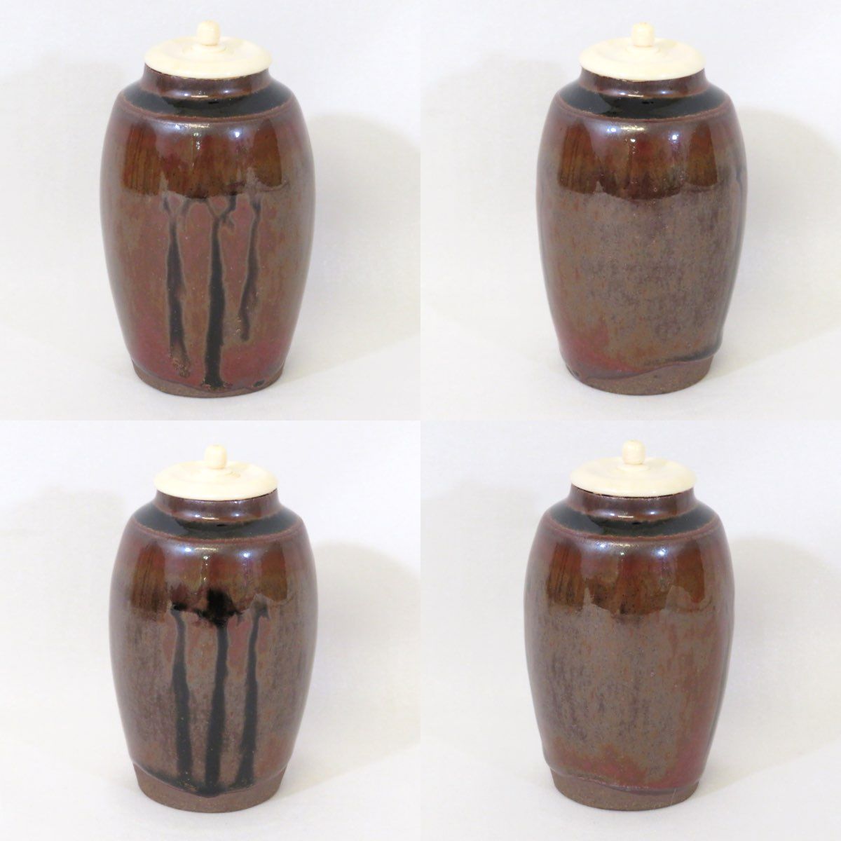 逢絢亭】茶道具 水屋道具 炭斗 唐物写 輪組炭斗 篭師 竹笠斎 共箱入り