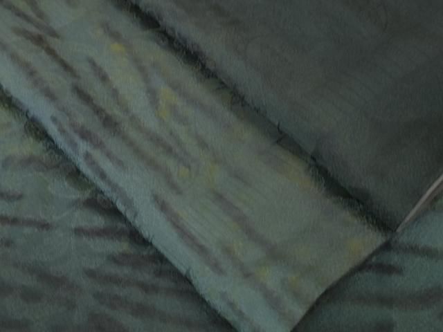 平和屋本店□極上 小紋 市松 花唐草地紋 暈し染め 逸品 DZAA6442kh5