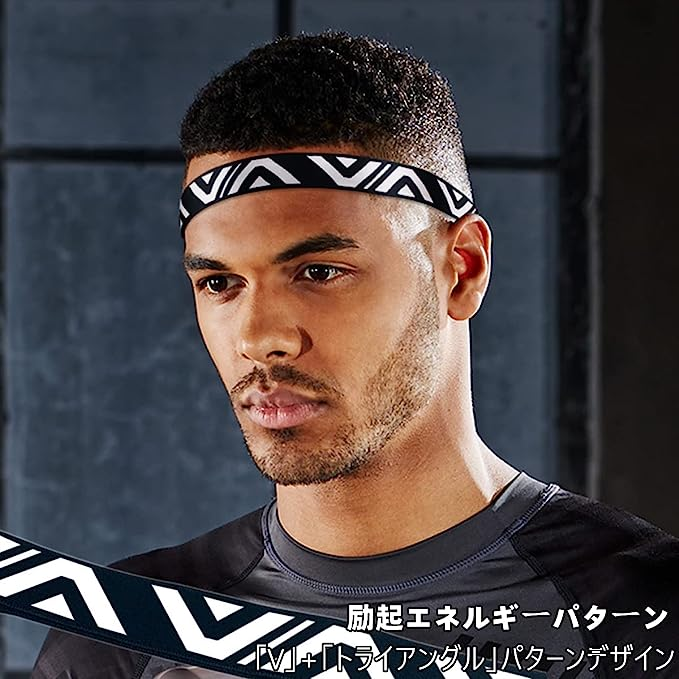 ブラック Free Weuiean ヘッドバンド 汗止め ヘアバンド スポーツ