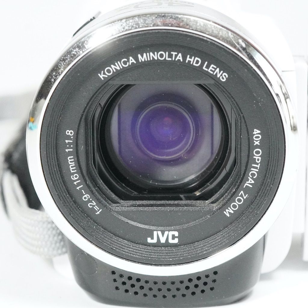 JVC ビデオカメラ Everio GZ-HM33 タッチパネル式 ホワイト JVC GZ