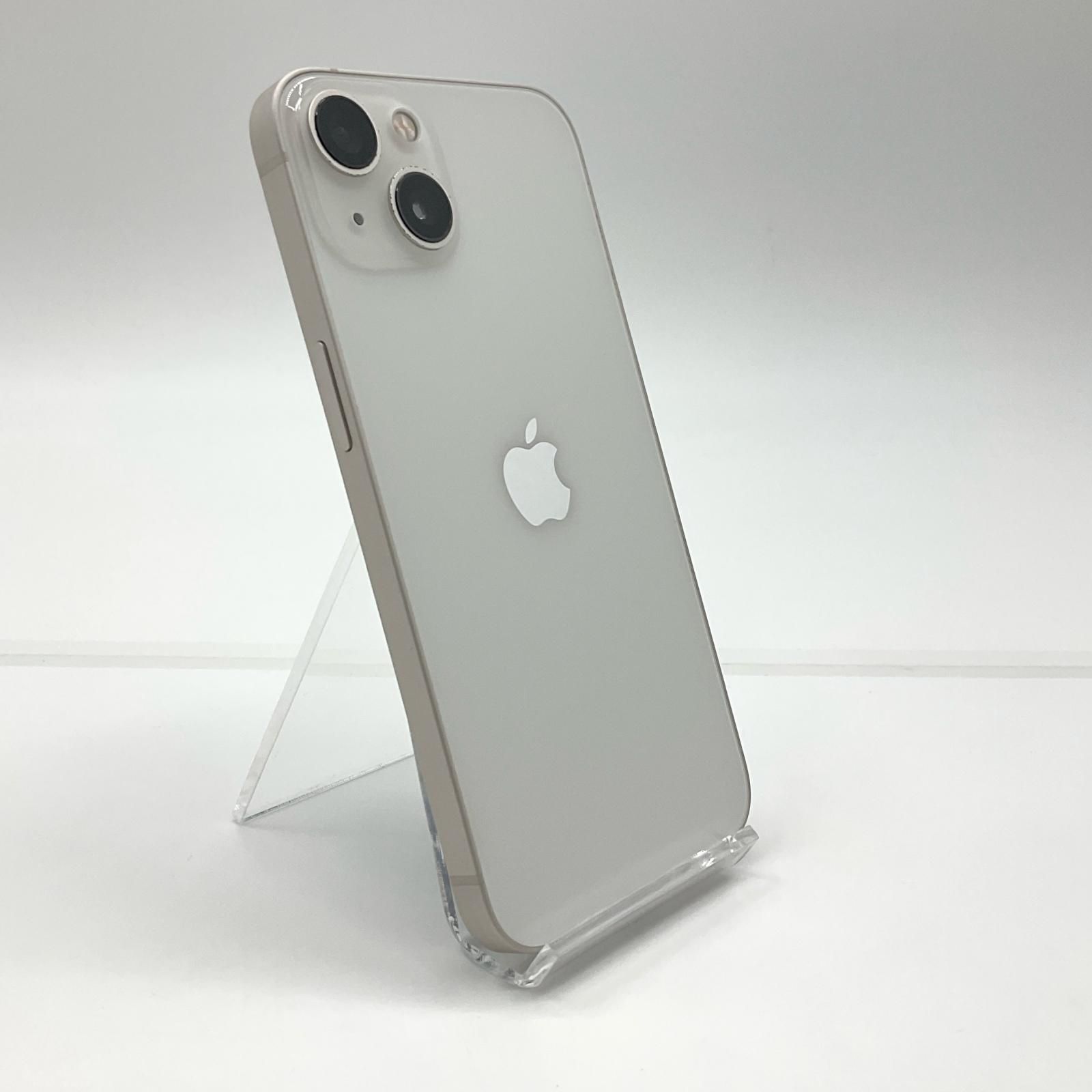 【全額返金保証】【最速発送】Apple iPhone 13 128GB スターライト Softbank SIMフリー 動作確認済 77%