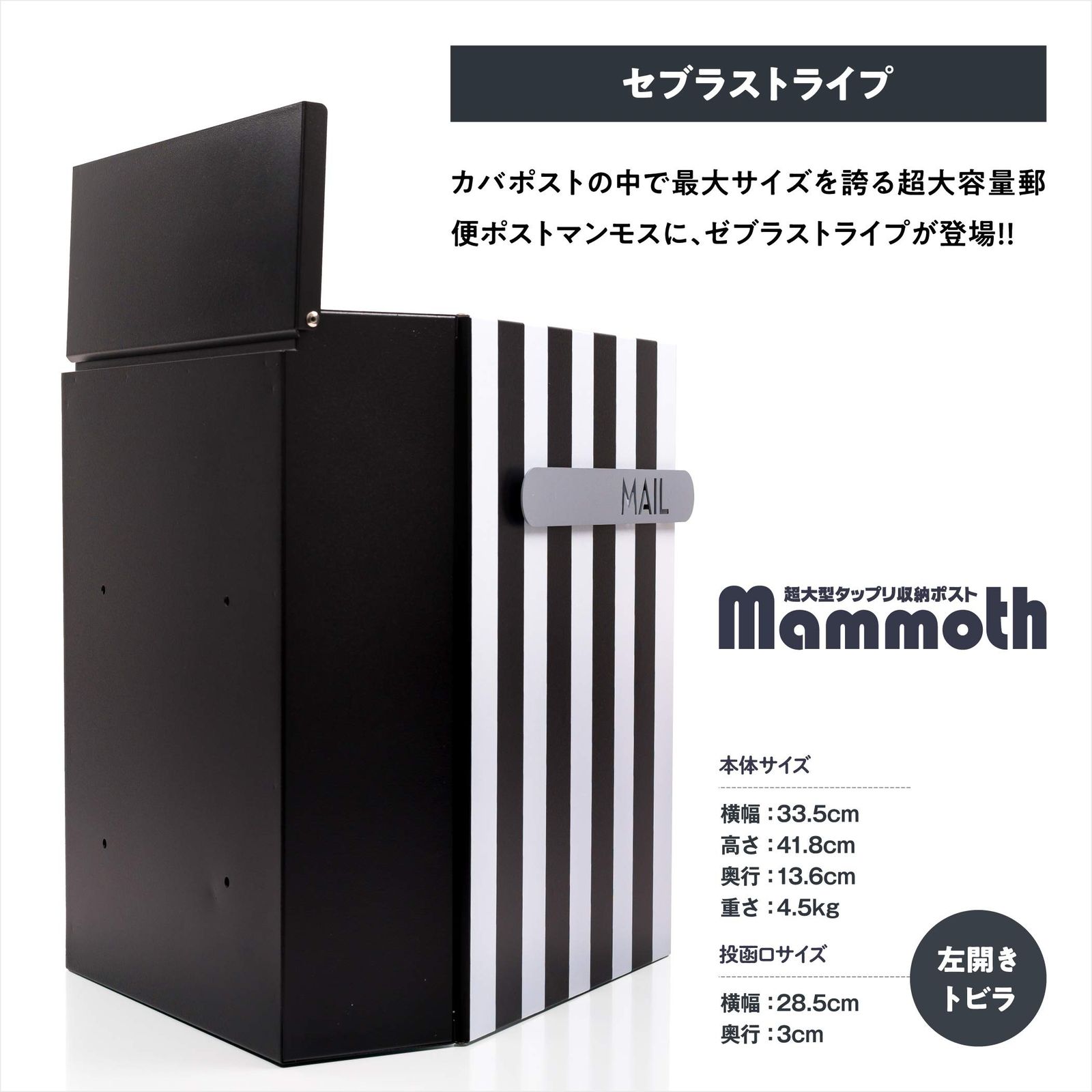 郵便ポスト 大型ポスト 鍵 回覧板 レターパック カバポスト Cabapost 角1対応 壁掛け ポスト郵便受け MARWIL-DEMENAGEMENTS_CH