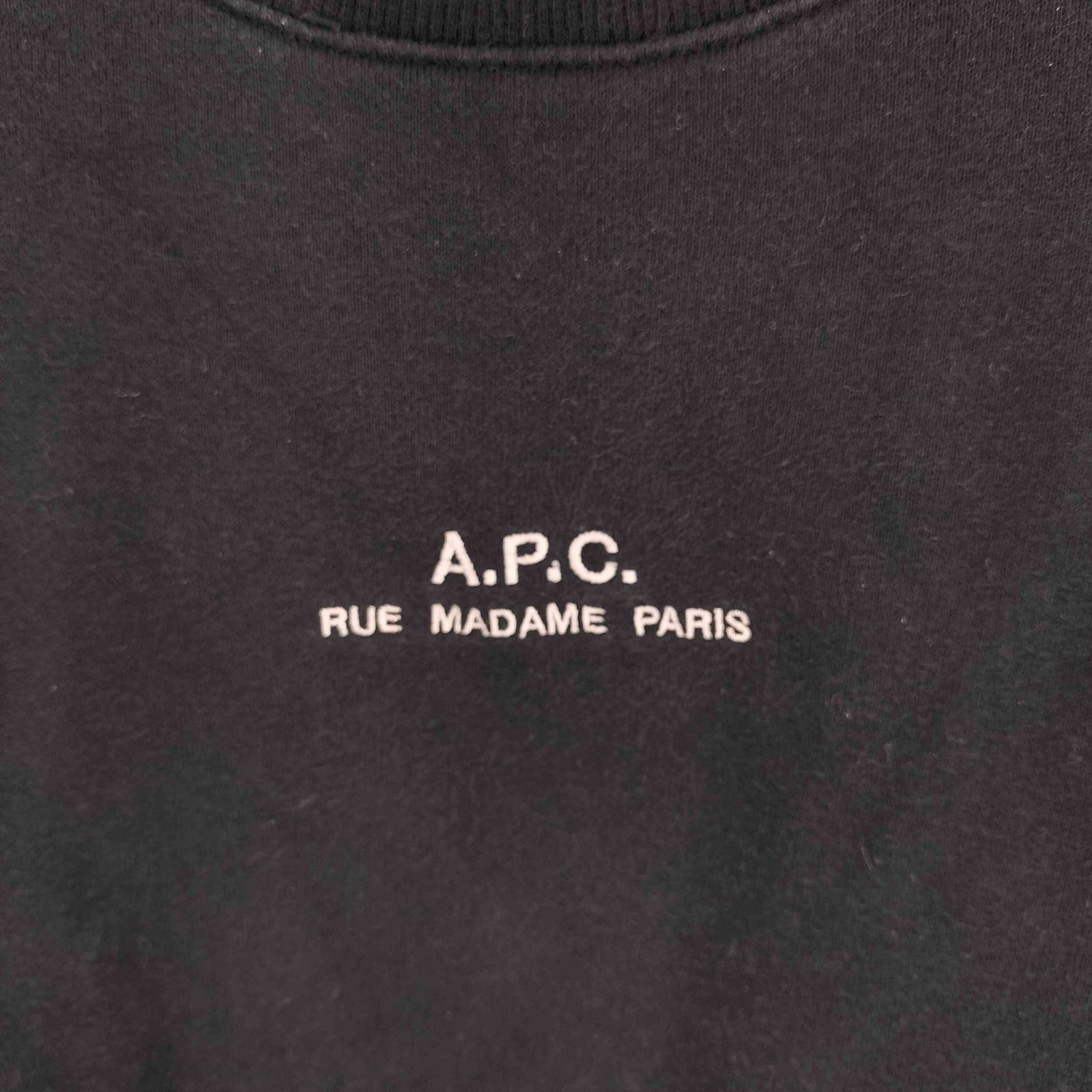 アーペーセー A.P.C. RUE MADAME PARIS ロゴ 刺繍 プルオーバー