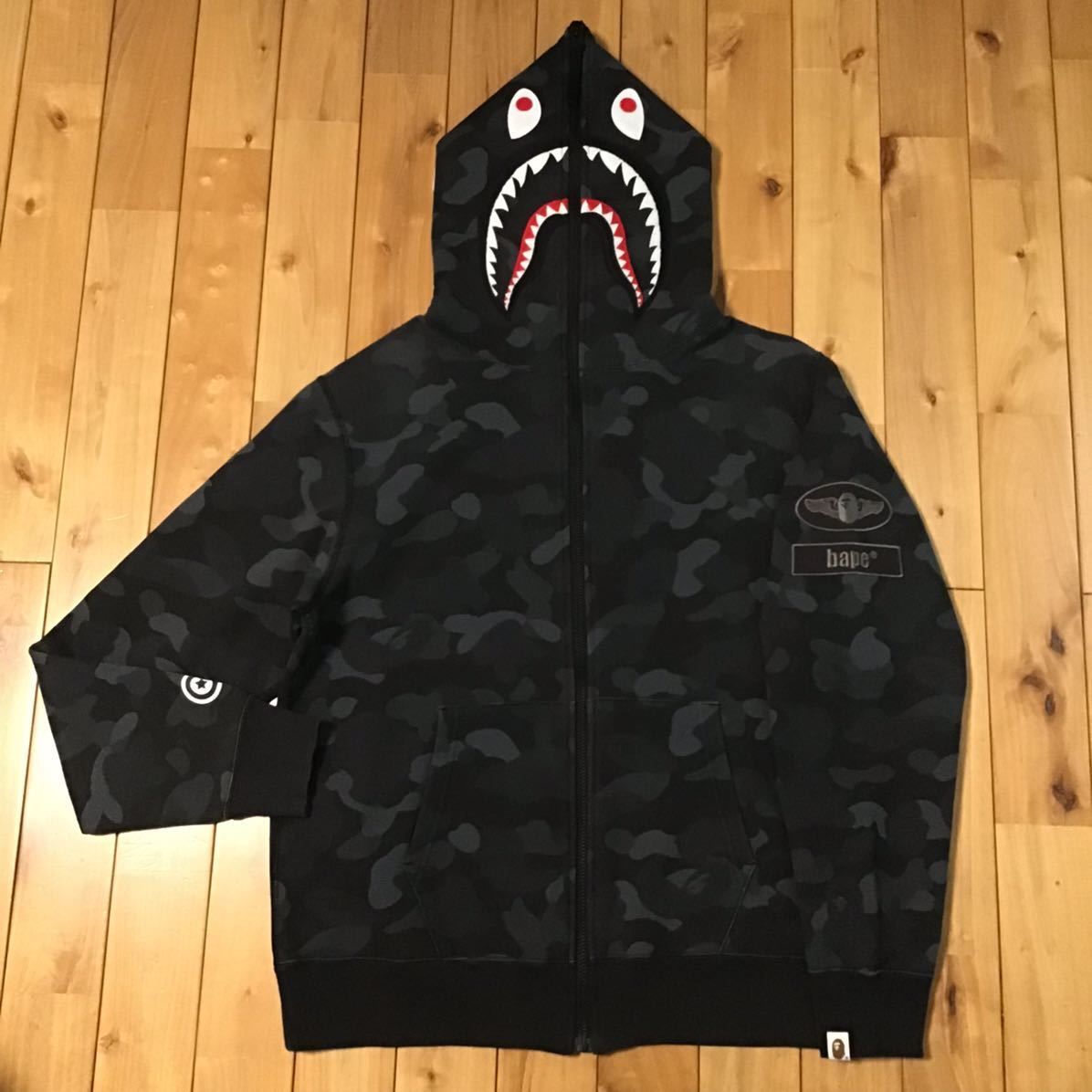 BAPE DOT camo シャークパーカー shark ベイプ ape エイプ - メルカリ