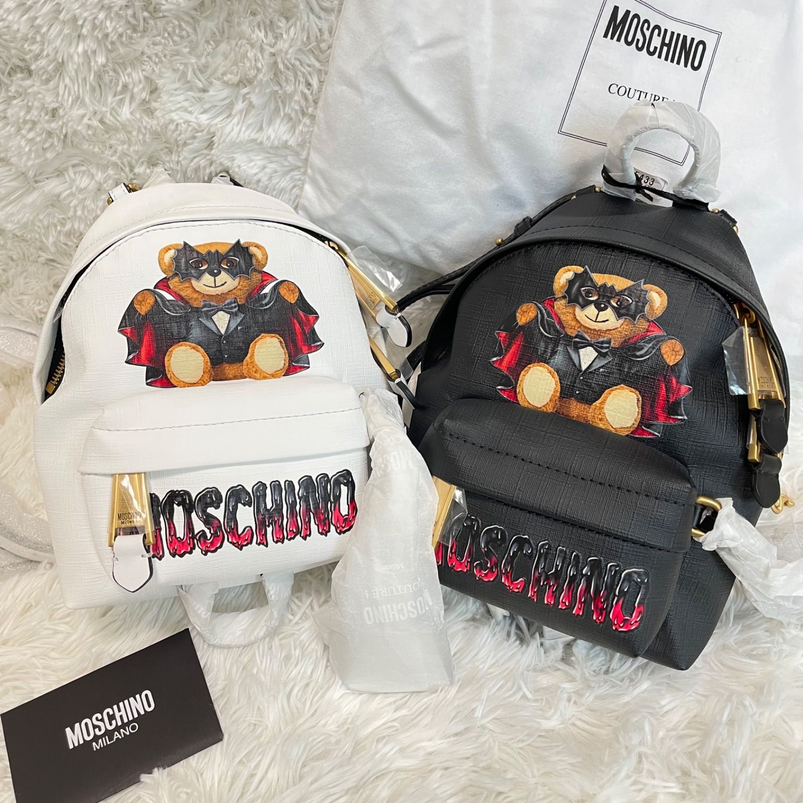 ひし型 新品 未使用 タグ付 モスキーノ MOSCHINO バックパック