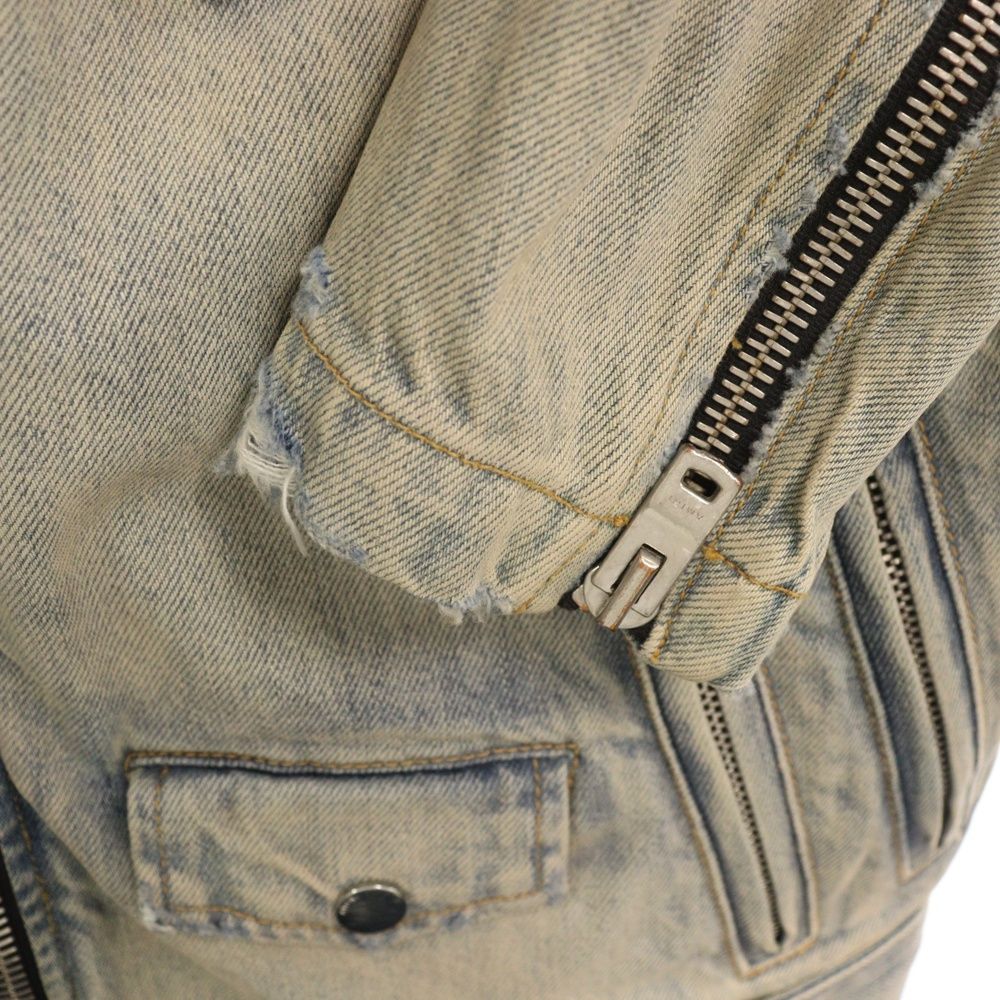 AMIRI (アミリ) Damage Denim Riders Jacket ダメージ加工 デニム