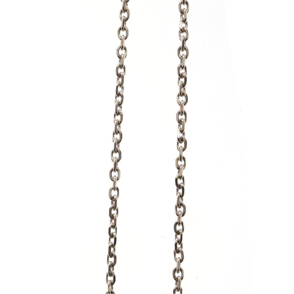 Cartier (カルティエ) Cハート パヴェ ダイヤ ネックレス 750 K18 WG  