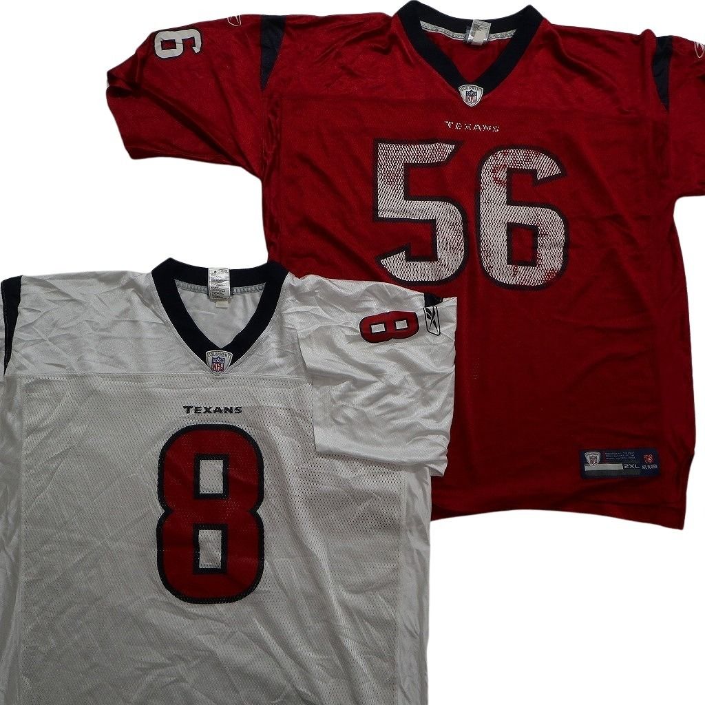 まとめ売り プロチーム NFL ゲームシャツ ユニフォーム 8枚セット (メンズ 2XL ) リーボック テキサンズ カウボーイズ 【アレクサンドル】 MU0121