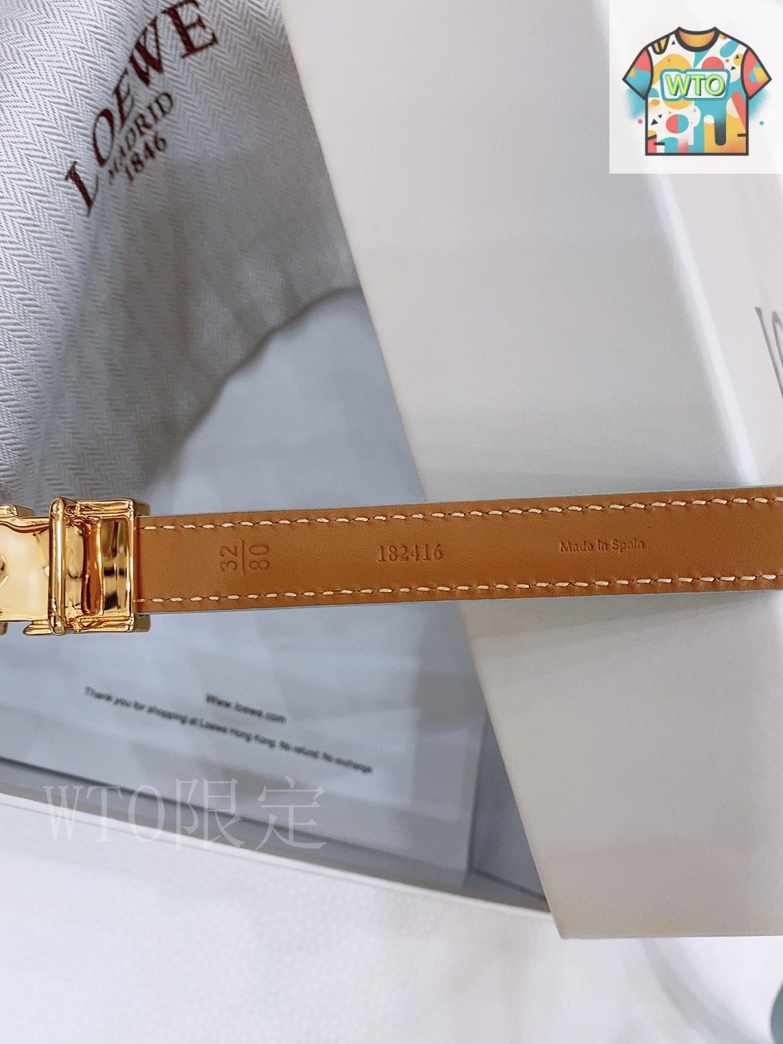 [新品未使用] LOEWE/ロエベ レザーベルト アクセントに♪】LOEWE ロエベ レザー ベルト (LOEWE/ベルト