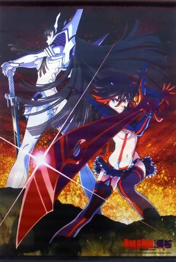 中古】タペストリー 纏流子＆鬼龍院皐月 トリガー描き下ろしB3