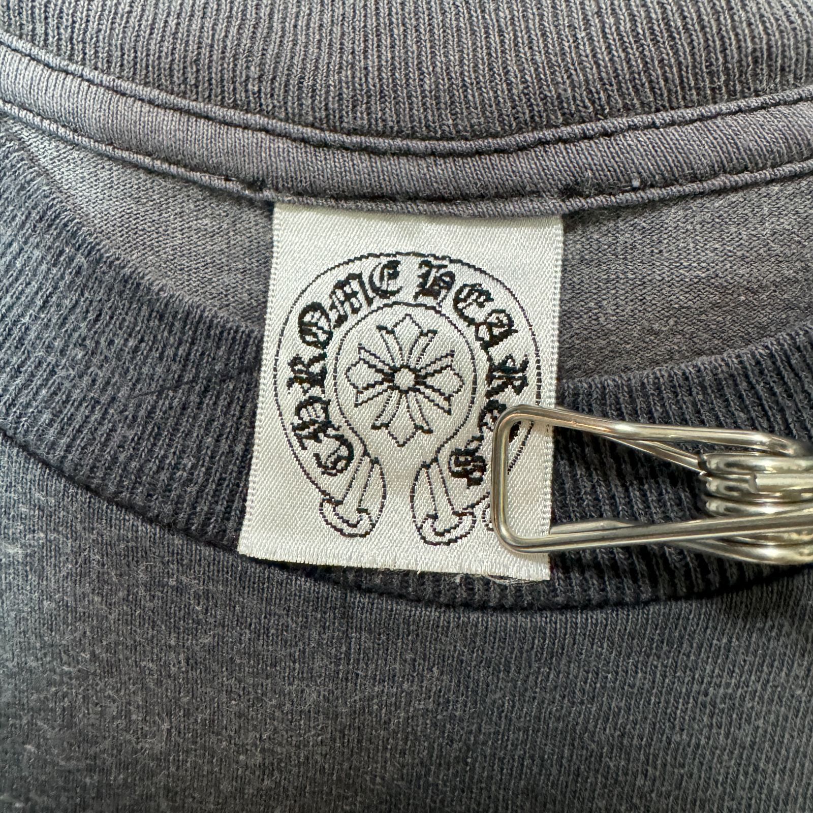 90s OLD CHROME HEARTS T-BAR / CH CROSS / SCROLL LABEL Tシャツ M