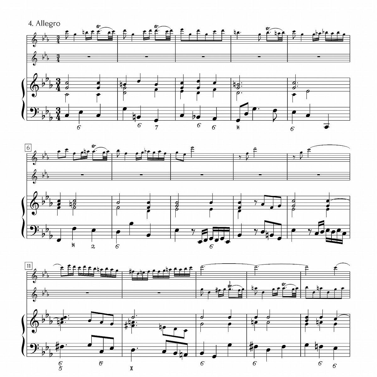ヘンデル：２つのリコーダーと通奏低音のための トリオソナタ第５番ハ短調 HWV390 ／ HÄNDEL: Trio Sonata No.5 in C  minor HWV390 for two Recorders and Basso continuo - メルカリ