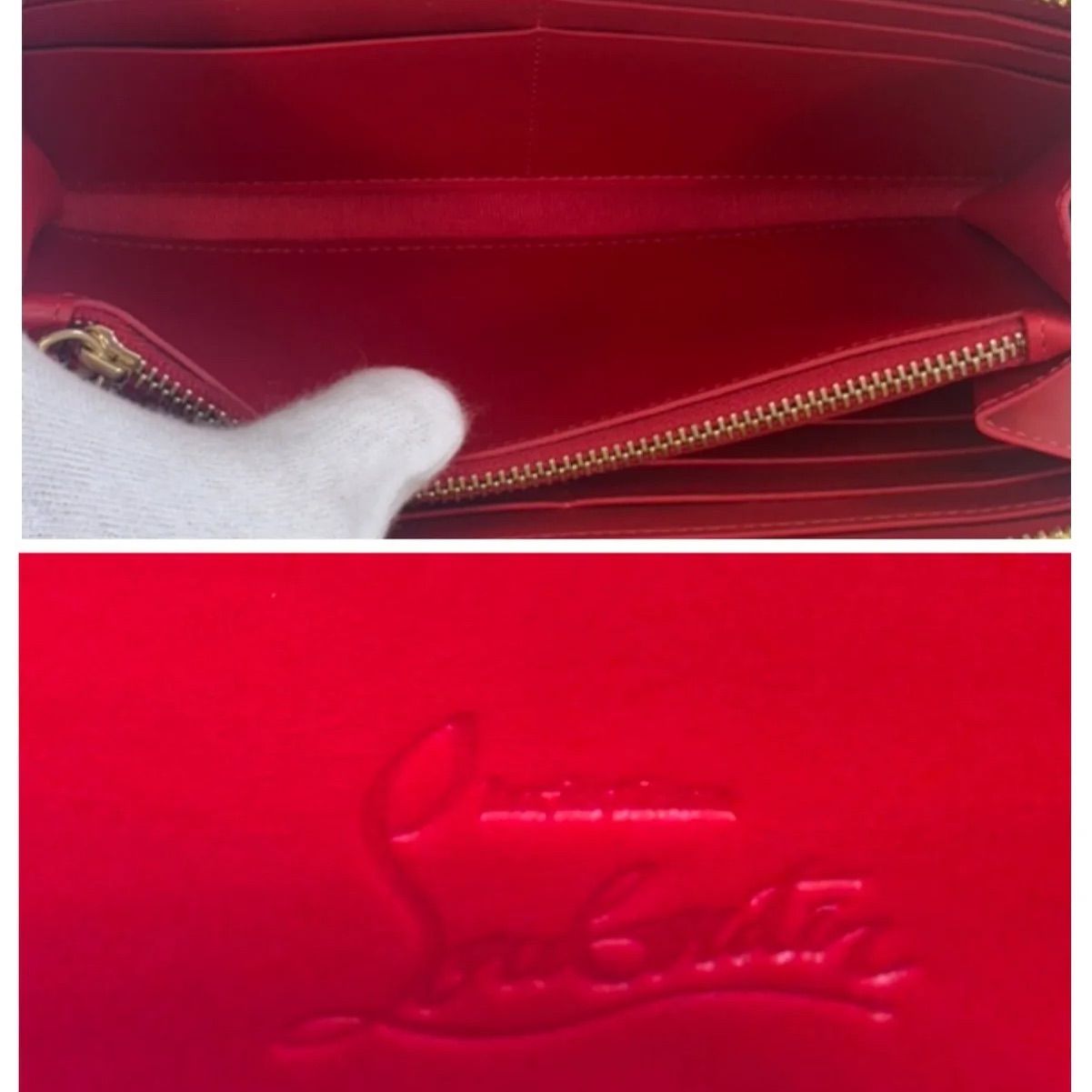 美品】 Christian Louboutin ルブタン エナメル スパイクスタッズ