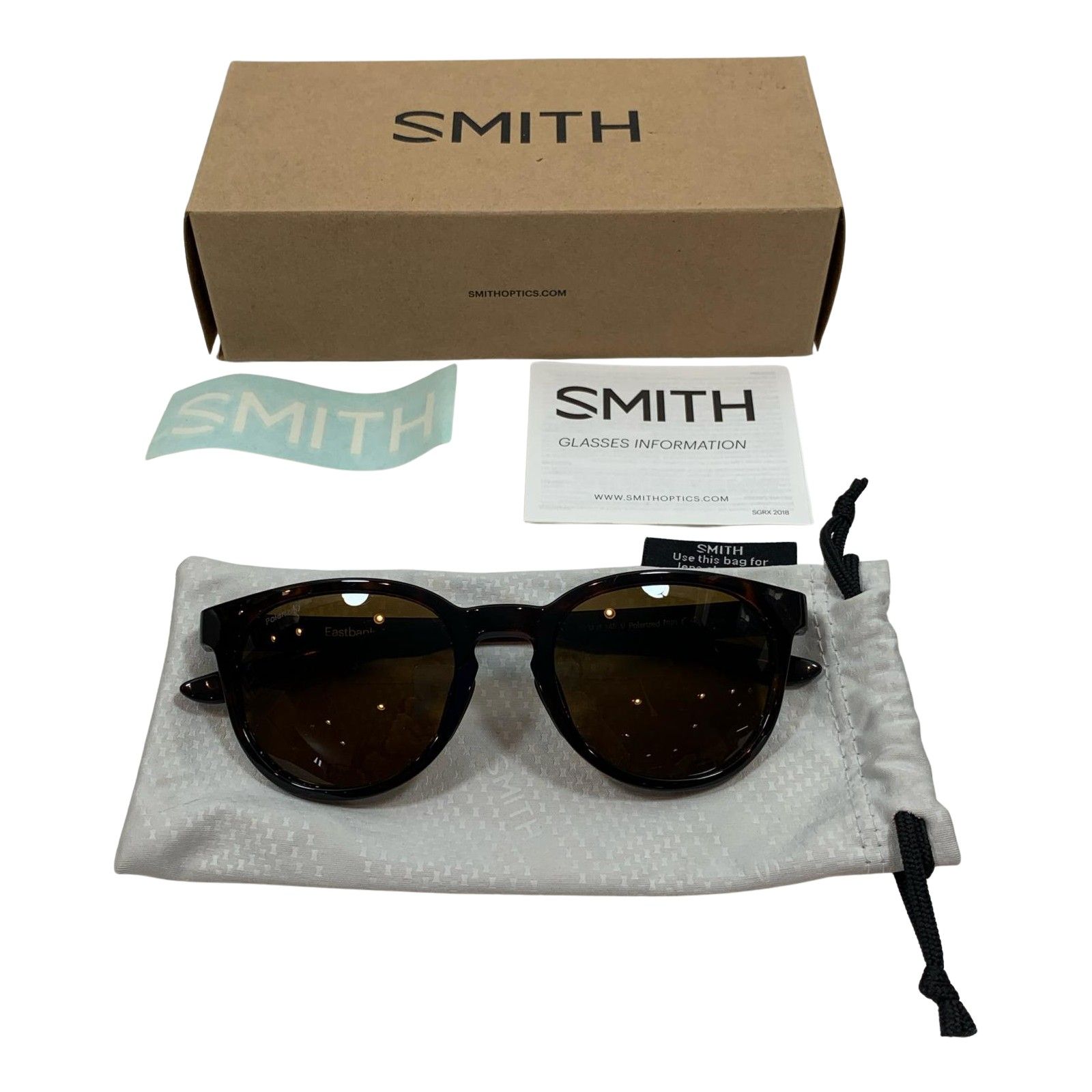 ττSMITH スミス 釣り服飾 偏光サングラス eastbank tortoise ブラウン