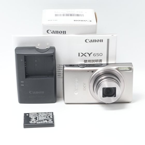 Canon コンパクトデジタルカメラ IXY 650 ブラック 光学12倍ズーム/Wi-Fi対応 IXY650BK-A Canonデジカメ IXY650 シルバー美品 元箱有り 中古Canon キヤノン