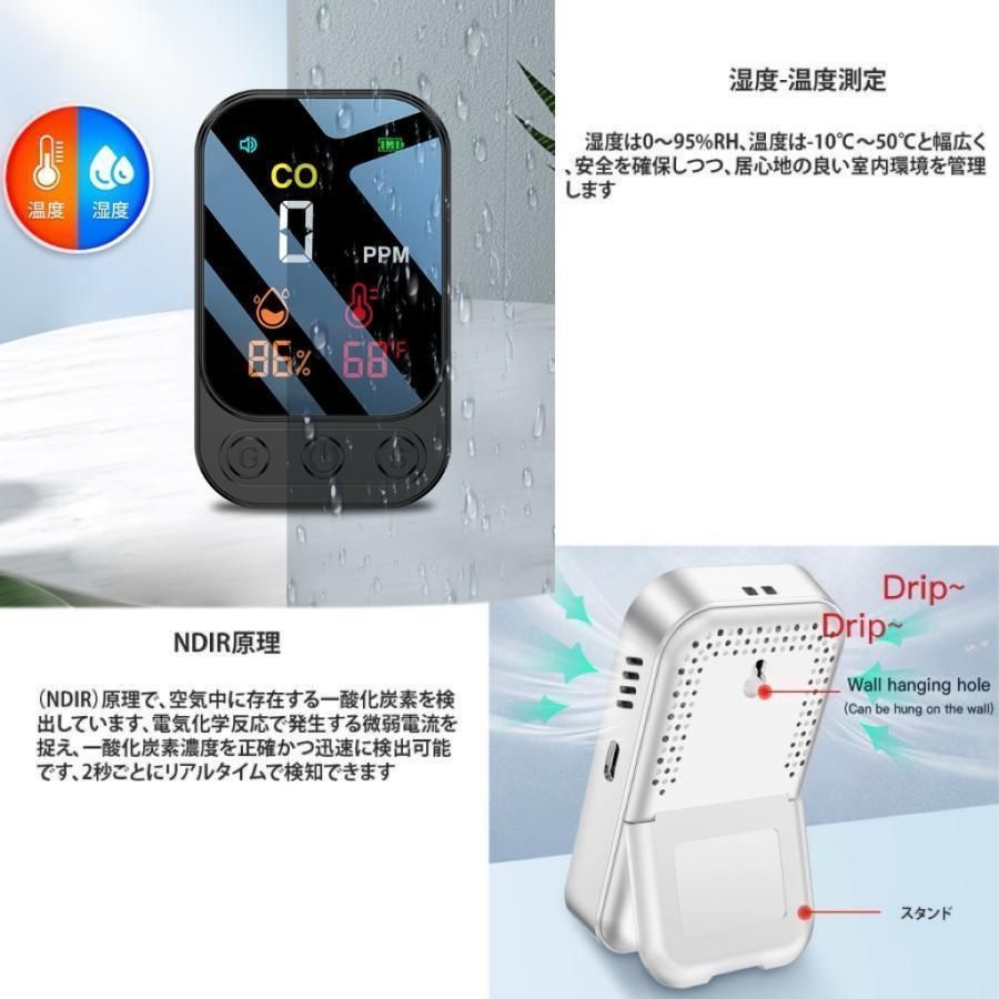 一酸化炭素警報器 濃度計