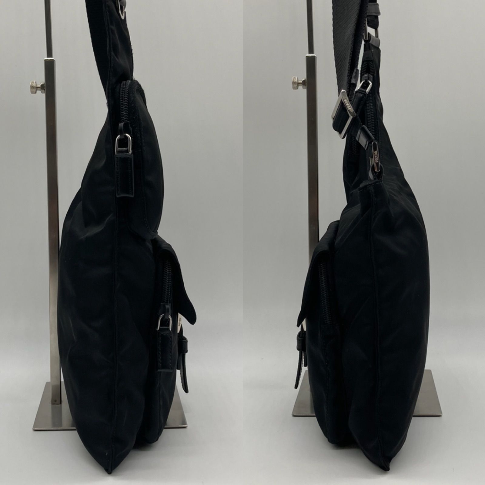 極美品) PRADA プラダ ショルダーバッグ クロスボディ ナイロン 極美品) PRADA プラダ ショルダーバッグ クロスボディ ナイロン