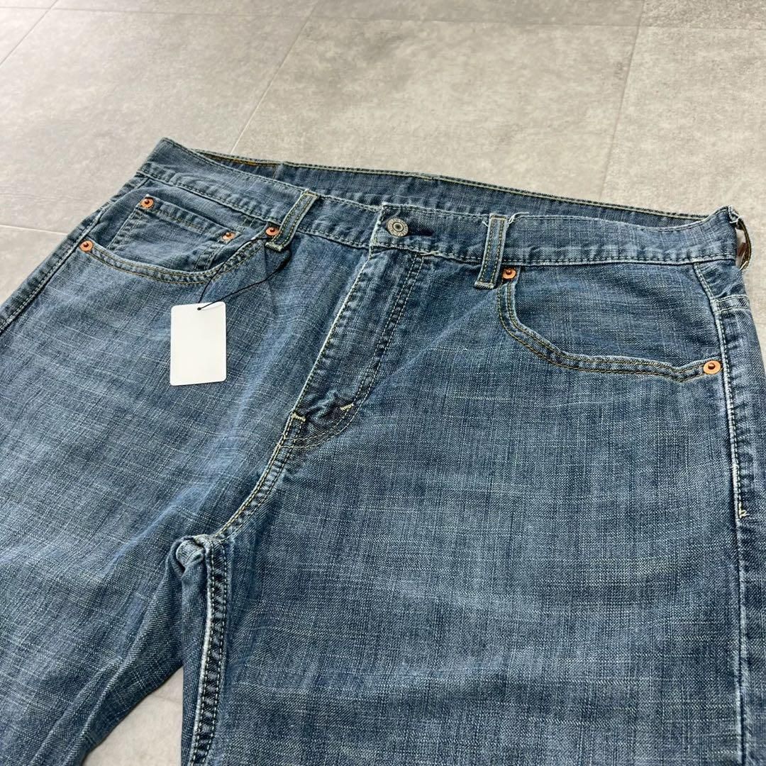 00s Levi's 569 ブラック ルーズストレート W34 L30 縦落ち リーバイス