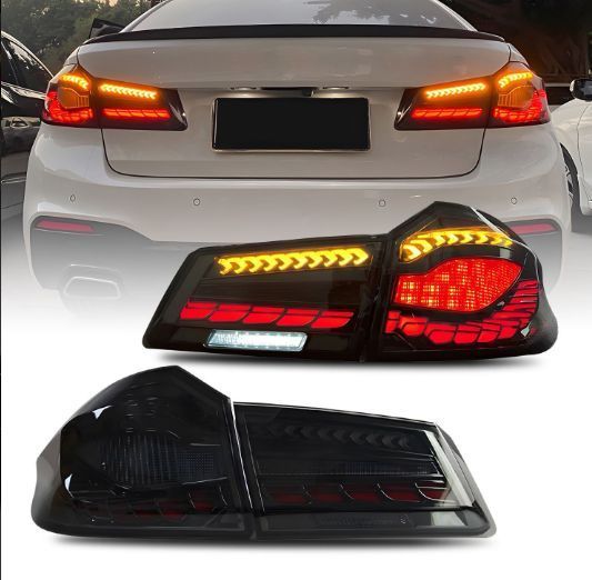 BMW 5シリーズG30 G38 18-20モデルLEDドラゴンスケールデザインテールライトアセンブリsq