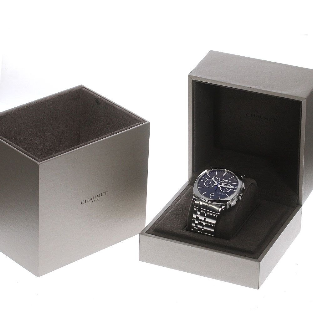 ショーメ Chaumet W11690-30A ダンディ クロノグラフ デイト 自動巻き 