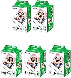 富士フィルム チェキ フィルム instax mini JP2 インスタントカメラ 20枚入×5セット 100枚 カードサイズ チェキ用フィルム 自社名入りシール付 skymizuki
