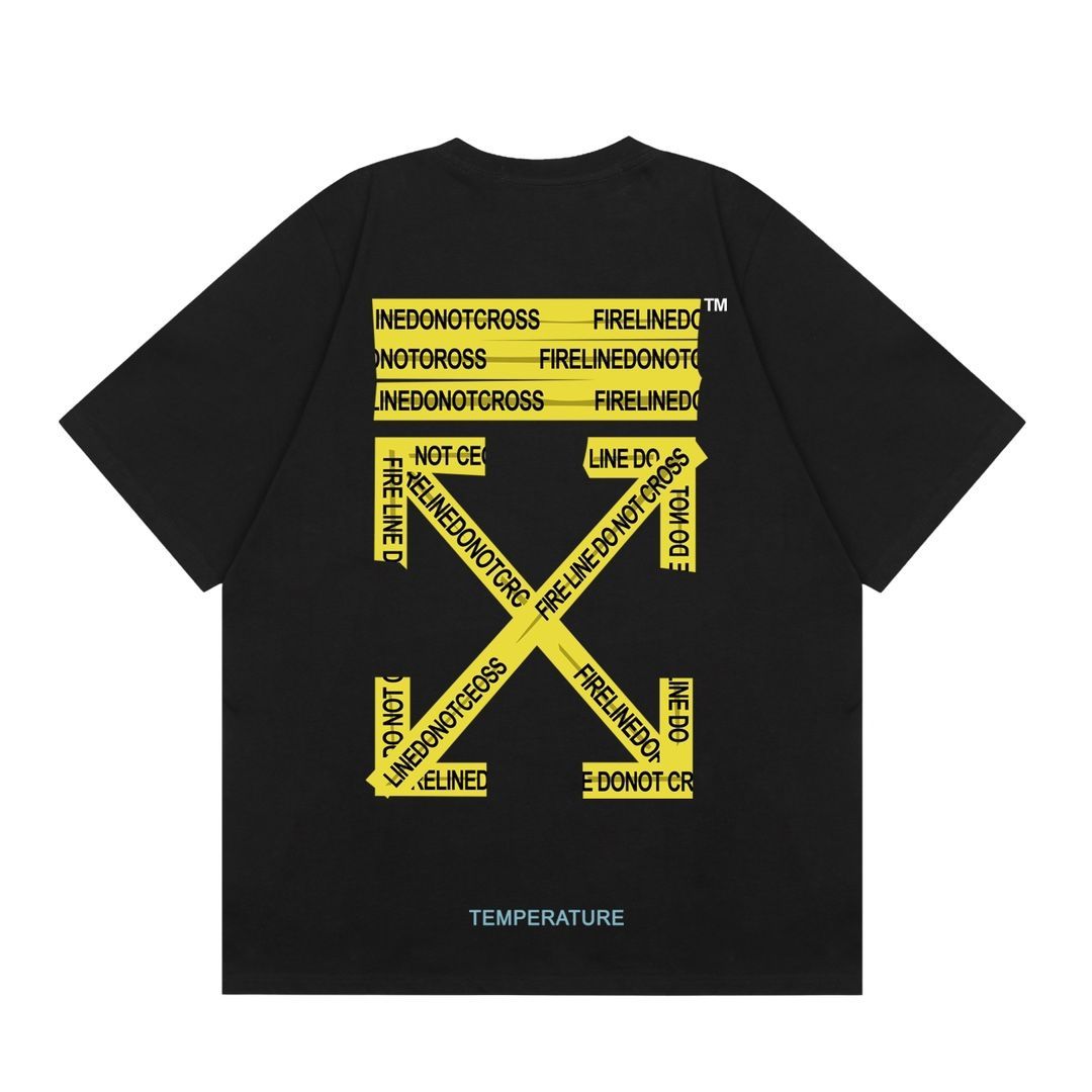 OFF-WHITE イエロープリント クラシック半袖Tシャツ 男女兼用 - メルカリ