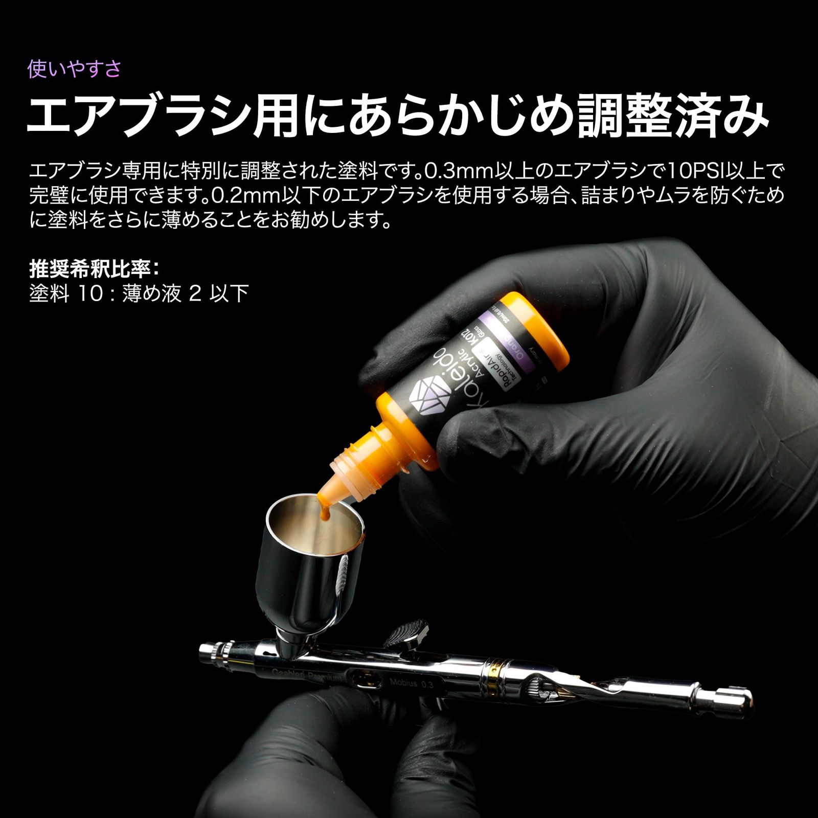 新品 Gaahleri Kaleido Mecha 24色セット｜水性アクリル塗料セット