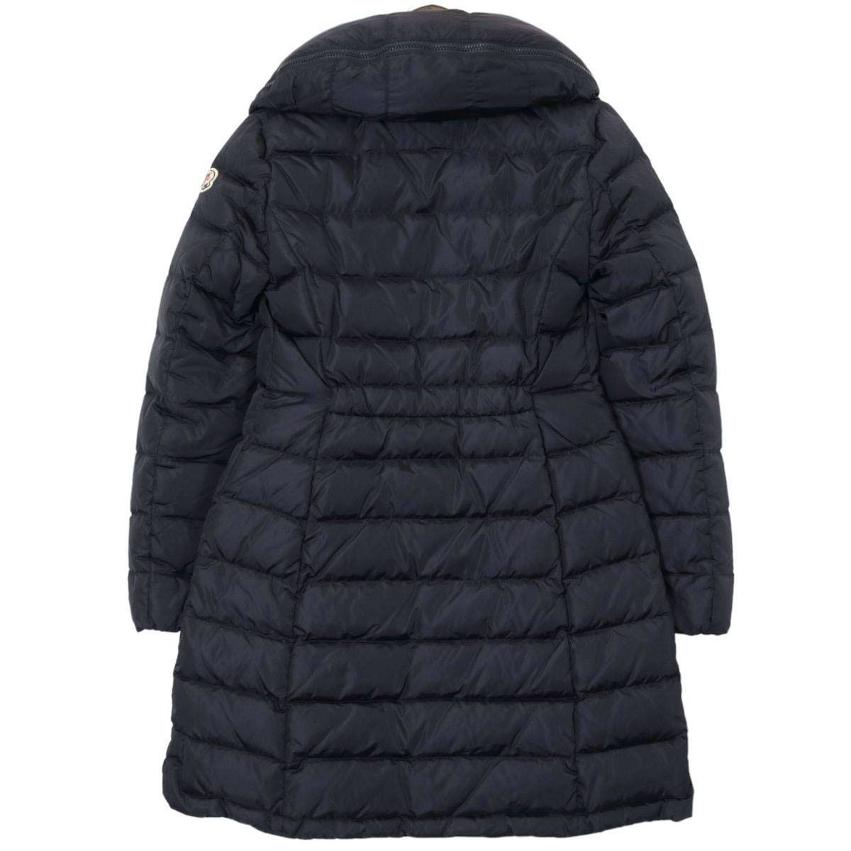 モンクレール FLAMME フラム ダウンコート 49929 05 54155 レディース ネイビー MONCLER【中古】 【アパレル・小物】